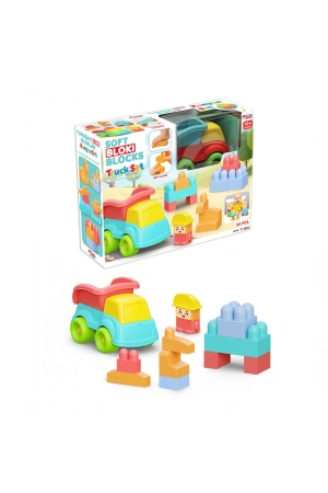 Yumuşak Bloki Blokları Kamyon Set 24 Parça - Büyük Yumuşak Bloklar - Büyük Soft Lego Oyuncakları