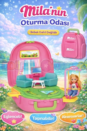 Milanın Oturma Odası Sırt Çantası - Oturma Odası Oyuncak - Oturma Odası Seti