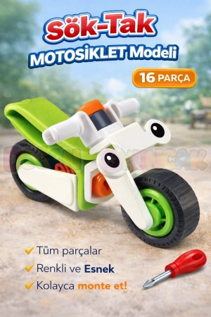 Hanye Sök-Tak Motosiklet Modeli - Oyuncak Söktak Motorsiklet Modeli - Lego Setleri