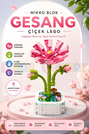 Mikro Blok Gesang Çiçek Lego - Lego Setleri Mini Lego - Çiçek Lego - Blossom Çiçek Lego