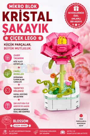 Mikro Blok Şakayık Çiçek Lego - Lego Setleri Mini Lego - Çiçek Lego - Blossom Çiçek Lego