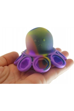 Ahtapot Popİt Oyuncak (1 Adet) - Popit Stres Oyuncak - Pıt Pıt Oyuncak - Hayvan Popit - Fidget Stres Oyuncak