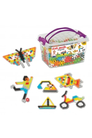 Çiçek Puzzle Lego (500 Parça) - Yıldız Puzzle - Çiçek Bloklar - Çiçek Legolar Oyuncak