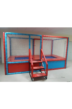 Çift Taraflı Trambolin - Sünger Soft Play Top Havuzu Çocuk Oyun Alanı