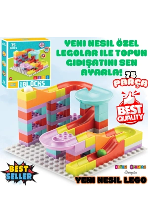 Creative Blok 75 Parça - Slide Blocks 75 Parça - Lego Oyuncakları - Yaratıcı Top Oyunu - Creative Lego