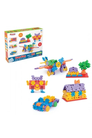 FunFun Puzzle (160 Parça) - Lego Setleri - Geometrik Oyuncak - Fun-Fun - Kare Bloklar