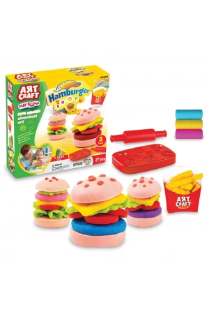 Hamburger Oyun Hamur Seti 150 Gr. - Oyun Hamuru Seti - Hamur Setleri - Hamur Kalıpları