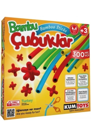 Kumtoys Bambu Çubuklar - Lego Setleri - Borular Lego - Plastik Çubuklar