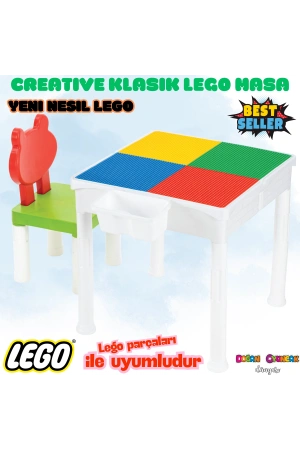 Mega Classic Creative Blok Masa Seti - Klasik Lego Masası - Slide Blocks - Creative Lego Oyuncakları - Lego Klasik Masa