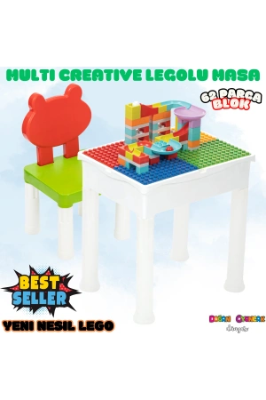 Multi Creative Blok Masa Seti - Slide Blocks - Lego Oyuncakları - Yaratıcı Top Oyunu - Creative Lego