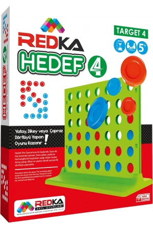 Orijinal Hedef 4 Oyunu - Akıl ve Zeka Oyunu - Hedef Dört Oyunu - Redka Hedef 4 Oyunu - Strateji Oyunu