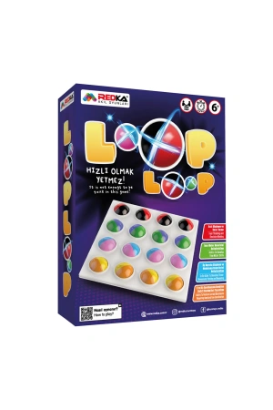 Orijinal Loop Loop Oyunu - Akıl ve Zeka Oyunu - Loop Şekil Oyunu - Redka Loop Loop Oyunu - Strateji Oyunu