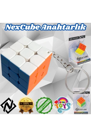 Orijinal NexCube Anahtarlık Küp- Nexcube Speed Cube - NexCube Classic 3x3 Zeka Küpü - Zeka Küpü - Rubik Küp