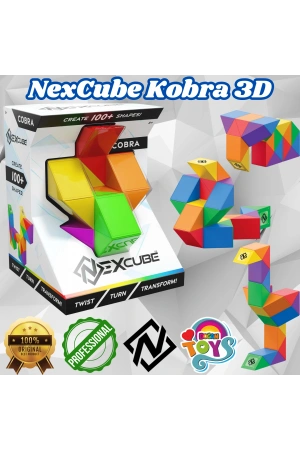 Orijinal NexCube Kobra Küp - Nexcube Speed Cube - NexCube 3D Puzzle Küpü - Zeka Küpü - Rubik Küp