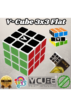 Orijinal V-Cube 3x3 Flat Küp - V-Cube Küp - Zeka Küpü - 3x3 Flat Küp - Akıl Küpü - Akıllı Küp -VCube