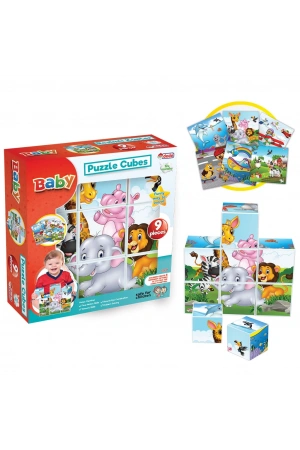 Resimli Küpler Oyunu - Görsel Lego - Bebek Oyuncağı - Resim Tamamla