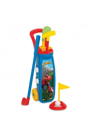 Spiderman Golf Arabası - Golf Seti - Bahçe Oyuncakları - Golf Oyuncakları