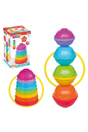 Toplu Mini Kule - Üst Üste Dizmece - Bebek Oyuncağı - Kule Oyunu