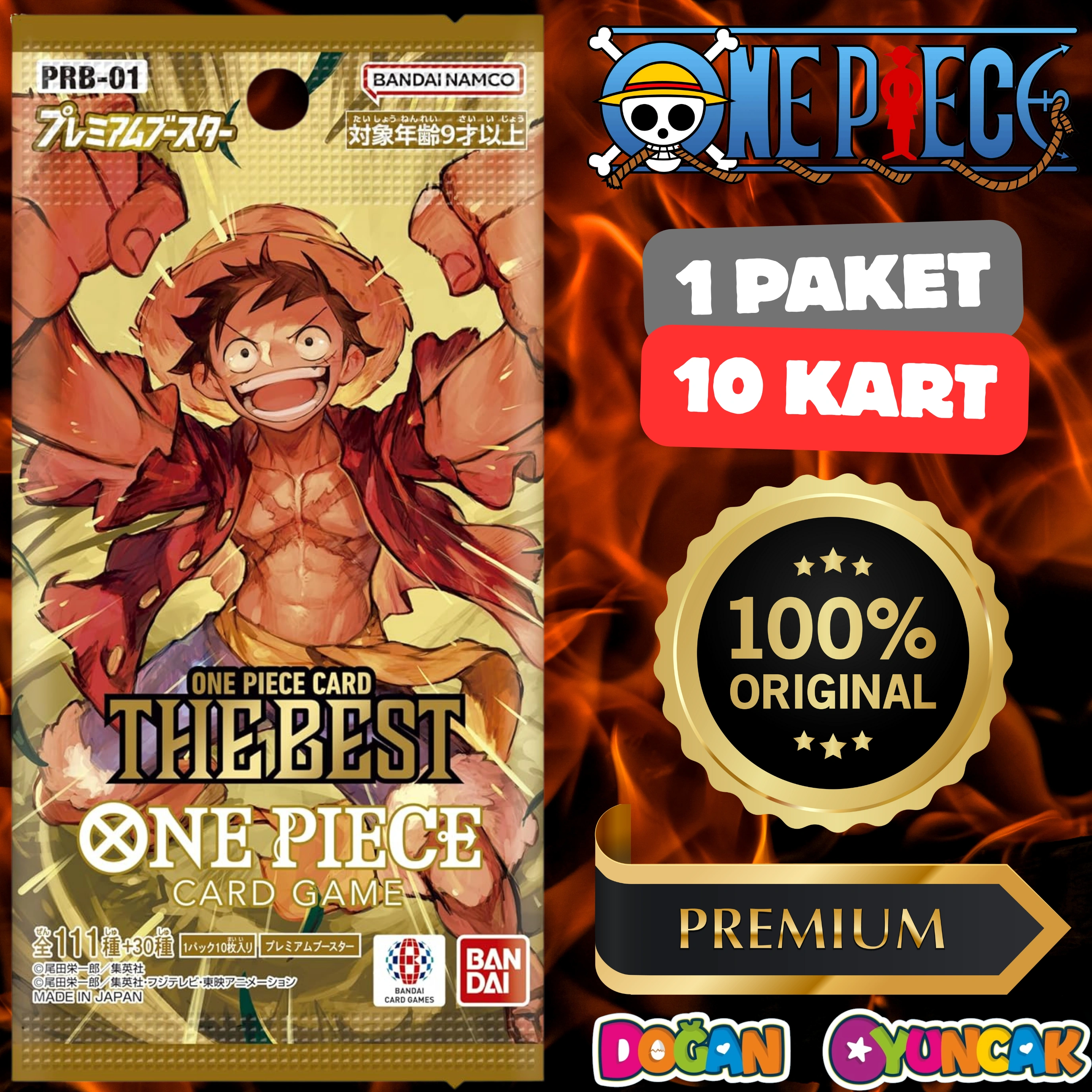 Orijinal One Piece The Best Card PRB-01 - One Piece En İyisi