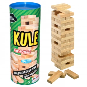 Ahşap Jenga Oyunu - Akıl ve Zeka Oyunu - Denge Oyunu - Redka Kule Oyunu - Strateji Oyunu
