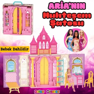 Arianın Muhteşem Şatosu - Arianın Şatosu Oyuncak - Barbie Tatil Ev Seti - Barbie Ev Seti - Barbie Şato - Şato Ev Oyuncak Barbie Şato Seti