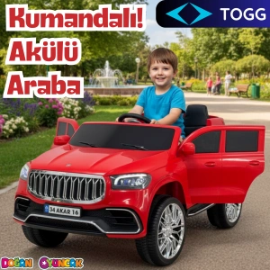 Ata GT Kırmızı Uzaktan Kumandalı 4X2 12 Volt Akülü Araba - RC Togg Akülü Araba Tog Akülü Araç