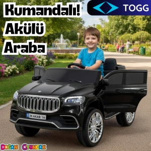 Ata GT Siyah Uzaktan Kumandalı 4X2 12 Volt Akülü Araba - RC Togg Akülü Araba Tog Akülü Araç