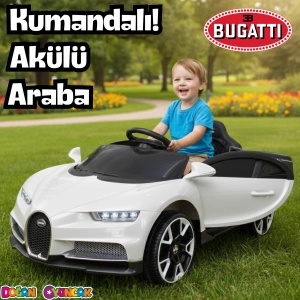 Bravo GT Beyaz Uzaktan Kumandalı 4X2 12 Volt Akülü Araba - RC Bugatti Akülü Araba