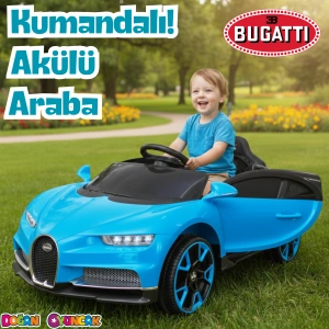 Bravo GT Mavi Uzaktan Kumandalı 4X2 12 Volt Akülü Araba - RC Bugatti Akülü Araba