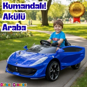 Favori GT Mavi Uzaktan Kumandalı 4X2 12 Volt Akülü Araba - RC Ferrari Akülü Araba