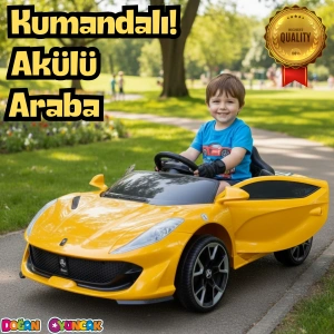 Favori GT Sarı Uzaktan Kumandalı 4X2 12 Volt Akülü Araba - RC Ferrari Akülü Araba