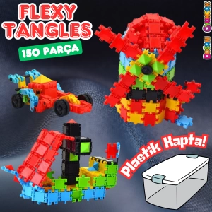 Flexy Tangles Blok Oyunu 150 Parça - Oyuncak Lego Seti - Birbirine Geçmeli STEM Lego Seti - Eğitici Oyuncak