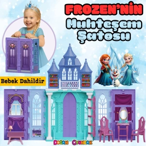Frozennin Muhteşem Şatosu - Ev Oyuncak - Frozen Tatil Ev Seti - Frozen Ev Seti - Karlar Ülkesi Şatosu - Şato Ev Oyuncak Frozen Şato Seti