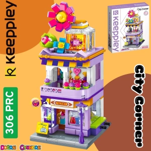 Mikro Blok Parfüm Dükkanı 306 Parça - Lego Setleri - Keeppley Mini Lego - Dükkan Lego - Keeppley Lego - Mikro Bloklar