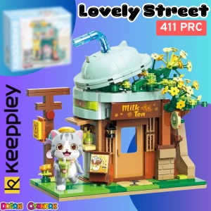 Mikro Blok Sütlü Çay Dükkanı 411 Parça - Lego Setleri - Keeppley Mini Lego - Keeppley Lego - Mikro Bloklar