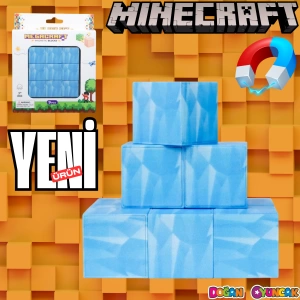 Minecraft Buzul Desenli Blok Manyetik Lego Minecraft Manyetik Lego Minecraft Lego Megacraft Lego Seti Megnetic Blocks
