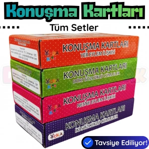 Orijinal Konuşma Kartları - Tüm Setler - Çocuklar için Konuşma Etkinliği Otizim Kartları