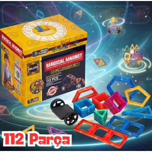 Orijinal Magical Magnet 112 Parça Manyetik Lego - Magnetic Magical Magnet - Mıknatıslı Lego - Mıknatıs Lego