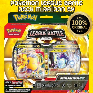 Orijinal Pokemon League Battle Deck Miraidon Ex Kartları - Pokemon Oyun Kartları - Pikachu Koleksiyonluk Kartı