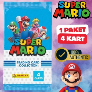 Orijinal Süper Mario Treadin Card - Süper Mario Oyun Kartları - Süper Mario Koleksiyonluk Kartı