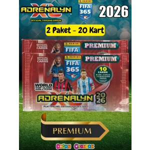 Panini FIFA 365 Adrenalyn XL 2026 Premium Kart (2 Paket) - Futbolcu Kartları - Trading Oyuncu Kartı - Fifa Oyuncu Kartı
