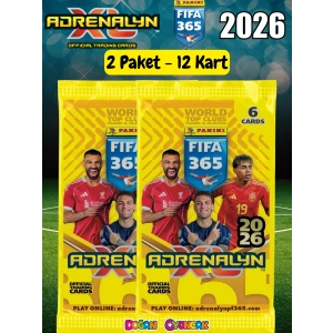 Panini FIFA 365 Adrenalyn XL 2026 Trading Kart (2 Paket) - Futbolcu Kartları - Trading Oyuncu Kartı - Fifa Oyuncu Kartı
