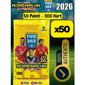 Panini FIFA 365 Adrenalyn XL 2026 Trading Kart (50 Paket) - Futbolcu Kartları - Trading Oyuncu Kartı - Fifa Oyuncu Kartı