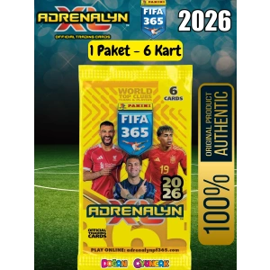 Panini FIFA 365 Adrenalyn XL 2026 Trading Kart (1 Paket) - Futbolcu Kartları - Trading Oyuncu Kartı - Fifa Oyuncu Kartı