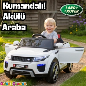 Raptor GT Beyaz Uzaktan Kumandalı 4X2 12 Volt Akülü Araba - RC Land Rover Akülü Araba Range Rover
