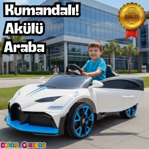 Style GT Beyaz Uzaktan Kumandalı 4X2 12 Volt Akülü Araba - RC Bugatti Divo Akülü Araba