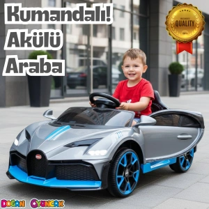 Style GT Gri Uzaktan Kumandalı 4X2 12 Volt Akülü Araba - RC Bugatti Divo Akülü Araba