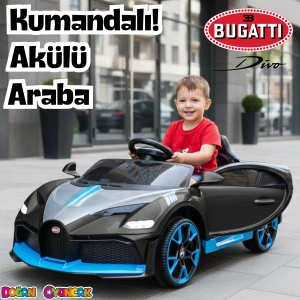 Style GT Siyah Uzaktan Kumandalı 4X2 12 Volt Akülü Araba - RC Bugatti Divo Akülü Araba