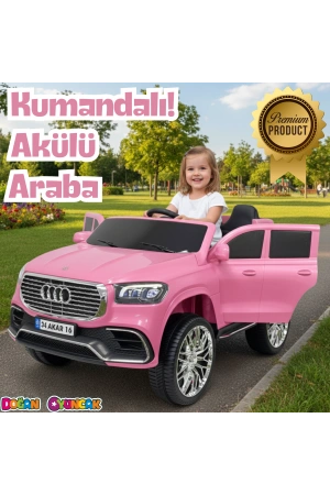 Admire GT Pembe Uzaktan Kumandalı 4X2 12 Volt Akülü Araba - RC Audi Akülü Araba Audi Akülü Araç