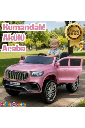 Ata GT Pembe Uzaktan Kumandalı 4X2 12 Volt Akülü Araba - RC Togg Akülü Araba Tog Akülü Araç